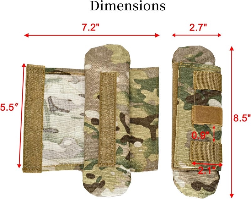 tactifans 2 Pack Shoulder Strap Pad,Vest Shoulder Strap Pads Backpack Strap Pads Fit 2'' Sling Bags Shoulder Straps - Image 2